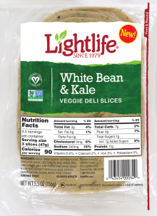 LIghtlife White Bean & Kale Deli Slices