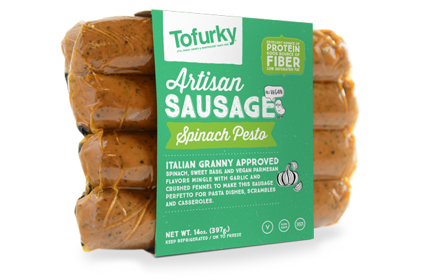 Tofurky Spinach Pesto Sausage