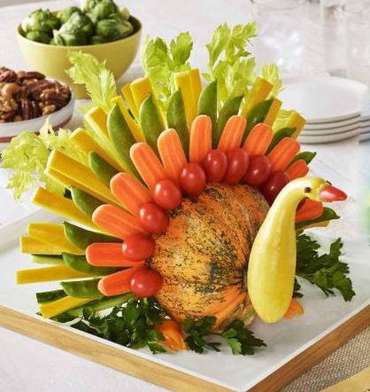 veggie turkey platter