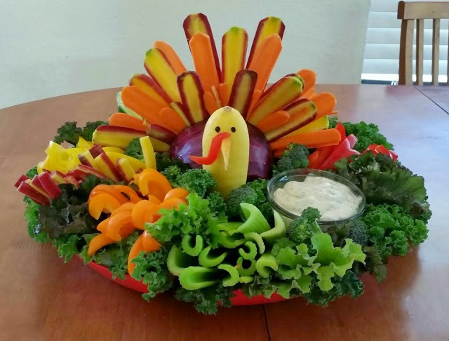 vegan turkey tray with dip